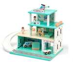 Toylife Wooden Police Station Playset (or hospital set see link in description same price). With code