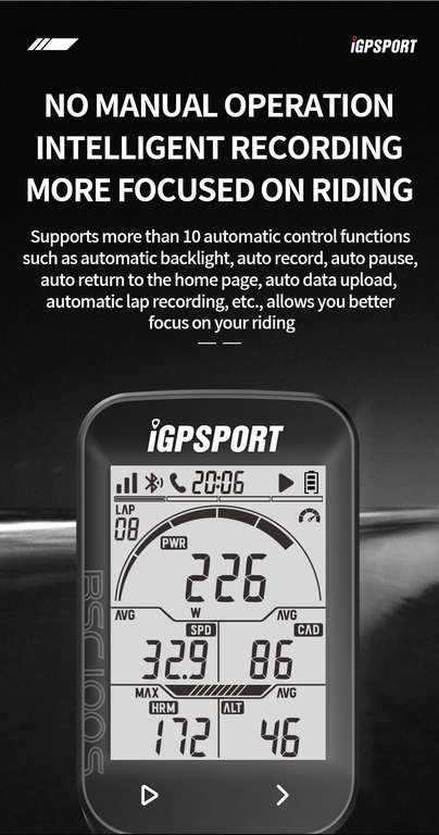 iGPSPORT - BSC100S GPS Bike Computer Wireless Bluetooth ANT+ device support £20.61 @ Aliexpress / Cutesliving
