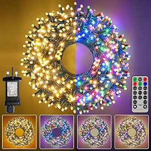 Ollny Outdoor Christmas Tree Lights - 40M and 30M LED Fairy Lights Christmas - £14.49 with voucher sold by Ollny FB Amazon