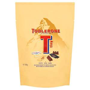 Toblerone Tiny Assorted Chocolate Pouch 340G / Cadbury Dairy Milk Chunk or Wholenut Pouch 350G - £2.50 (Clubcard Price) @ Tesco
