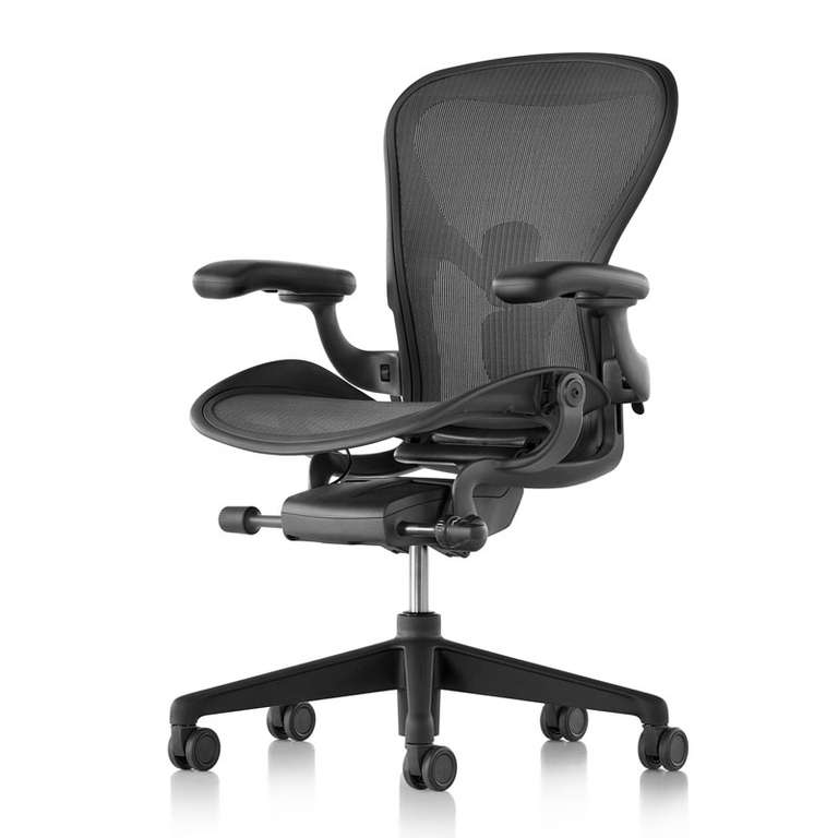 Herman Miller Aeron Chair Graphite - Remastered - Fully Loaded - Size B £999 @ Back2