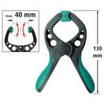 wolfcraft Set FZ 40 Spring Clamp 8 pcs. I 8651000 I Versatile aid for Hobbies and Repair tasks