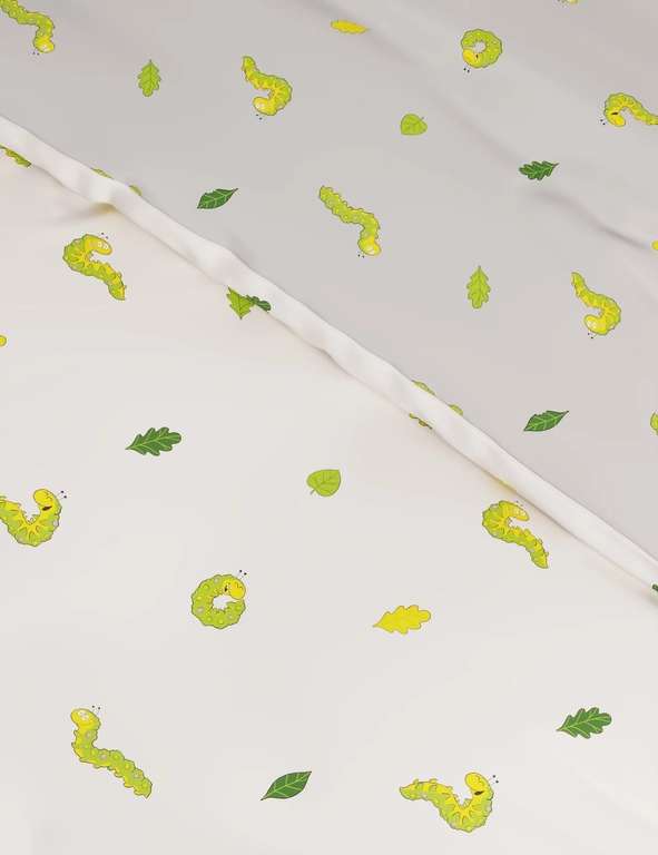 Colin The Caterpillar Cotton Blend Non-Iron Reversible Bedding Set (Single £5 / Double £14) (Free Click & Collect) @ Marks & Spencer