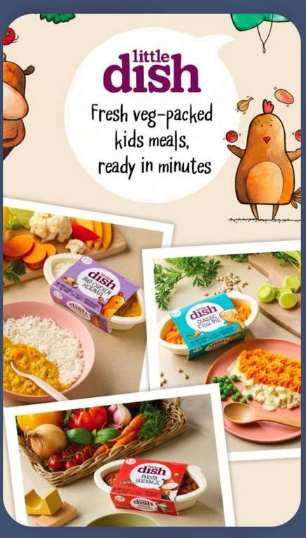 Little Dish ready meals Nectar price + try for £1 shopmium app