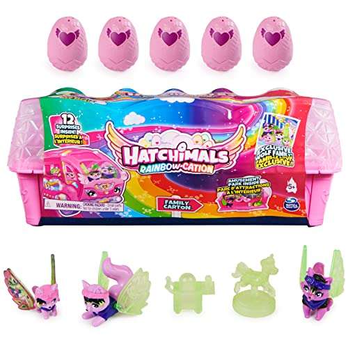 Hatchimals CollEGGtibles, Rainbow-cation Wolf Family Carton with Surprise Playset £9.99 delivered at Amazon