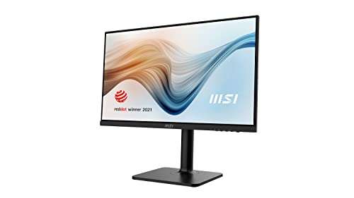 MSI Modern MD241P 23.8' Monitor, Adjustable, FHD (1920 x 1080), 75Hz, IPS, 5ms, Built-in Speakers,