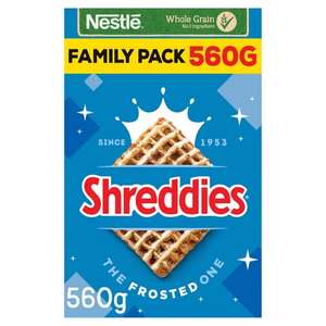 Nestle Shreddies Frosted Cereal 560G - 96p @ Tesco Express, Harrow (Greenhill Way Express)