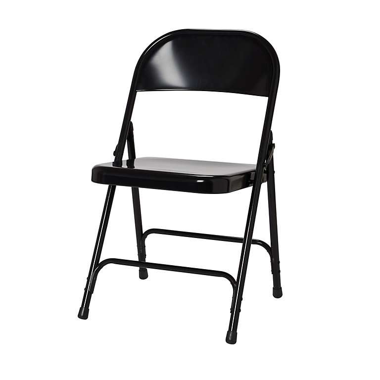 Lasana Black Folding chair - £14.40 (Free Collection) @ B&Q