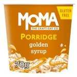 MOMA Cranberry & Raisin / Golden Syrup / Plain / Coconut & Chia / Almond Butter & Salted Caramel Jumbo Oat Porridge Pot Gluten Free 55-70g