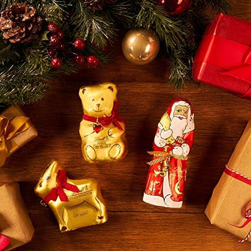 Lindt Santa Milk Hollow Figure 700g - £18.42 / Gold Reindeer Minis - £17.39 / Mixed Jumper Teddy - £23.99 @ Amazon