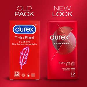 Durex All Types Thin Feel Extended Pleasure Me Intense Surprise Me Thin Feel Condoms 12 Pack £6.39 @ national-deal eBay (UK Mainland)