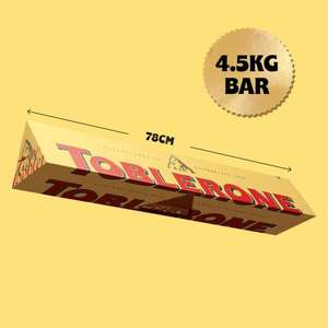 Giant 4.5kg Toblerone Bar with code via Toblerone Store