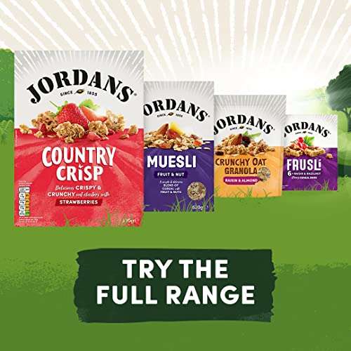 Jordans Country Crisp 6 x 500g 4 flavours £11.94 / £10.15 Subscribe & Save £8.36 with 15% Voucher On 1st S&S @ Amazon