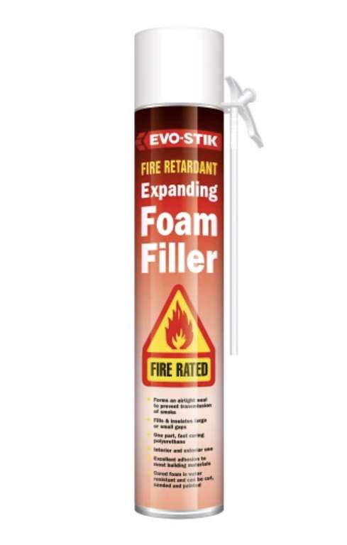Evo-Stik Fire Retardant Expanding Foam Filler 700ml - £1.20 @ Jewson