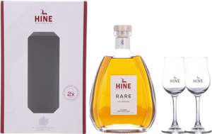 Hine Rare French Cognac & 2 x Tasting Glasses