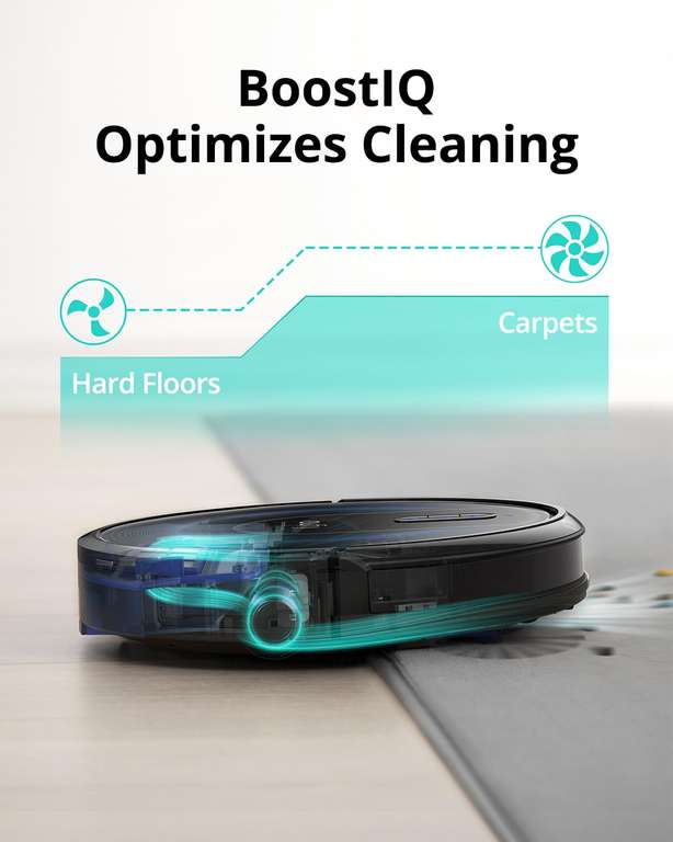 eufy RoboVac G30+ Self-Emptying Robot Vacuum Cleaner, Dynamic Navigation, Allergy Care, Strong Suction, Wi-Fi - Sold by AnkerDirect UK FBA