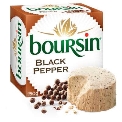 Boursin Black Pepper 150g = 29p @ Farmfoods [Ipswich]