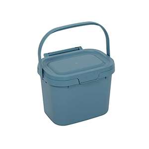 Addis Everyday Kitchen Food Waste Compost Caddy Bin, 4.5 Litre, Air Blue, 518695 £4 @ Amazon