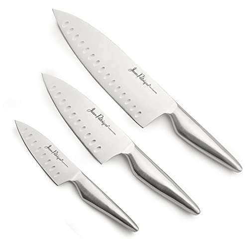 Jean-Patrique Chopaholic Oriental 3 Piece Chef Knife Set - Razor Sharp Single Forged Kitchen Knives Set £21.99 @ Amazon