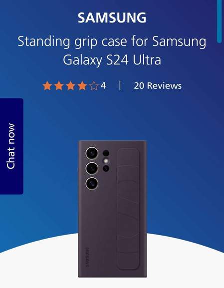 Samsung S24 Ultra Official Standing Grip Case (with code)