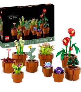 LEGO 10329 Icons Tiny Plants Set, Artificial Flowers in 9 Buildable Teracotta-Coloured Pots, Botanical Collection 18+. Free click & reserve