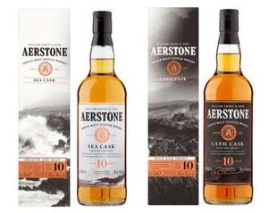 Aerstone Sea Cask / Land Cask 10 Year Old Whisky 70cl - £20 Each @ Waitrose & Partners