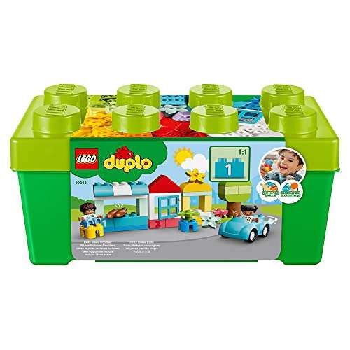 LEGO 10913 DUPLO Classic Brick Box Building Set with Storage, Toy Car, Number Bricks and More, Learning Toys for Toddlers £19.99 @ Amazon