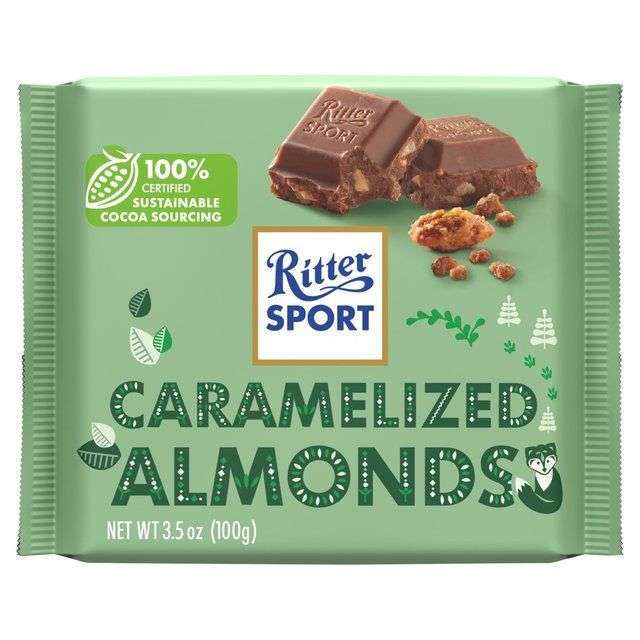 Ritter Sport Caramelised Almonds 100g Chocolate for £1 at Poundland Wandsworth Southside