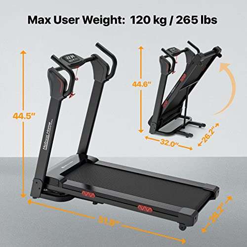 Mobvoi Home Treadmill Incline 3HP Folding Treadmill 15% Inclines with Bluetooth W/Voucher