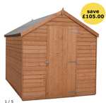 Shire 7 x 5ft Overlap Wooden Shed £279 with code stack + free delivery @ Wilko