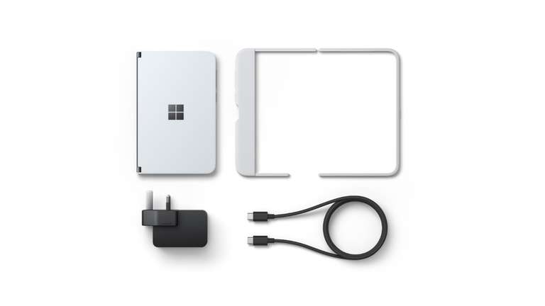 Microsoft Surface Duo 14.2 cm (5.6") Dual SIM Android 10.0 4G USB Type-C 6 GB 256 GB 3577 mAh, White - £349.20 @ Technoworld