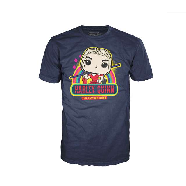 Suicide Squad: Harley Quinn Rainbow Pop! Tee / T-Shirt With Code + Free Order & Collect
