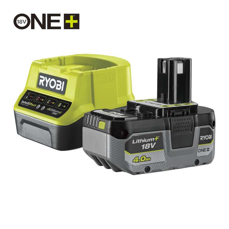 18V ONE+ Lithium 1 x 4.0Ah Battery & 2.0A Charger Kit - £76.99 delivered @ Ryobi