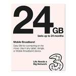 Three Mobile PAYG Mobile Broadband Preloaded 24GB - £32.13 @ Dispatched By Amazon, Sold By Blue-Fish