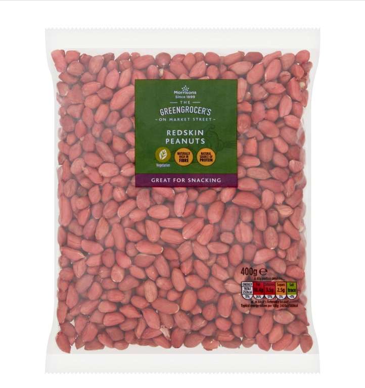 2 x 400g Morrisons Redskin Peanuts (Multibuy Offer Total 800g)
