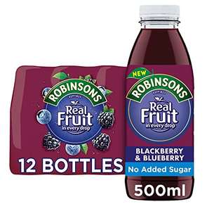 Robinsons Ready to Drink, Blackberry & Blueberry, 500 ml, Pack of 12 £11.73 @ Amazon