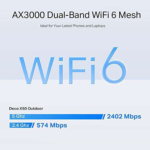 TP-Link Deco X50 Outdoor/Indoor Mesh Wi-Fi 6