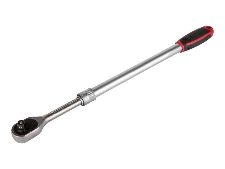 Parkside Extendable Ratchet - Extends from 460 - 600mm, 1/2”, 12.5mm quick release ratchet