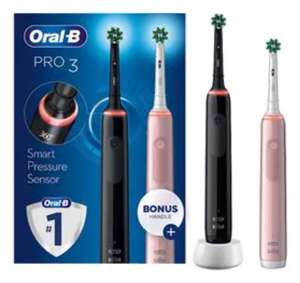Oral-B Pro 3 3900 Cross Action Electric Toothbrush Duo Pack - £54.99 @ Superdrug