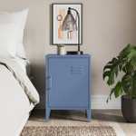 Helga Metal Bedside Table In Various Colours - Free Click & Collect