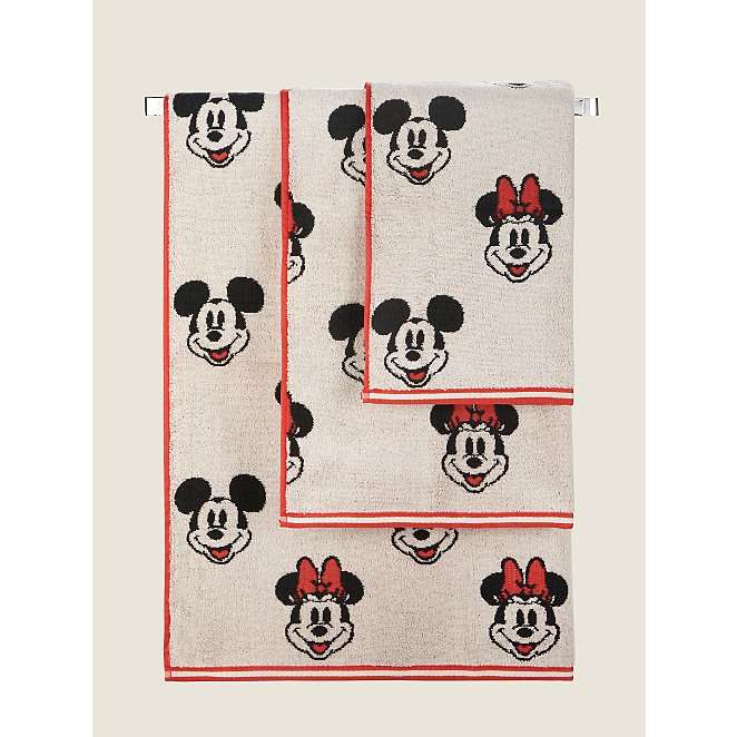 Disney 100% Cotton Mickey & Minnie Mouse Retro Towel Range Hand Towel £3.50 + Free Collection @ George (Asda)