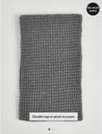 Grey Chunky Knitted Scarf - Free Click & Collect £3 @ George