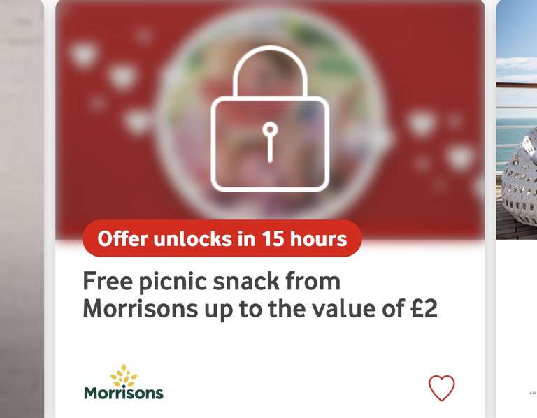 Free picnic snack from Morrisons up to the value of £2 with Vodafone VeryMe