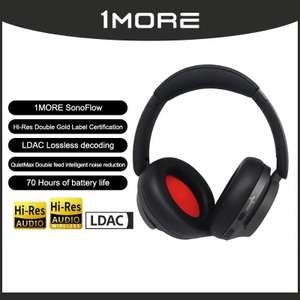 1MORE SonoFlow Active Noise Cancelling Wireless Headphones, with LDAC for Hi-Res Audio/70 hrs with code @ Cutesliving Store