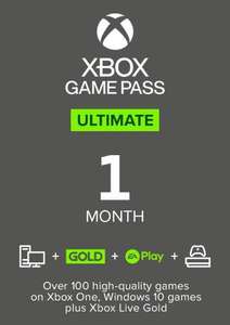Xbox Game Pass Ultimate - 1 Month Non-Stackable EU 36p with code @ Gamivo / Gamespal