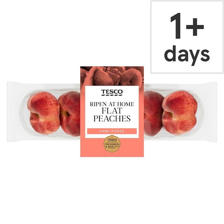 Tesco Flat Peach Minimum 4 Pack - Clubcard Price