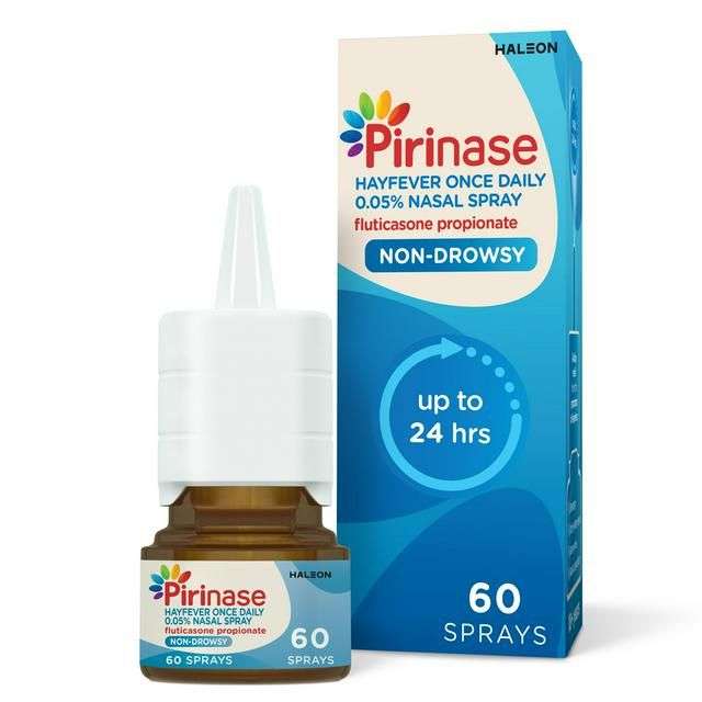 Pirinase Hayfever Relief Once Daily Nasal Spray 60 Sprays - Clubcard Price