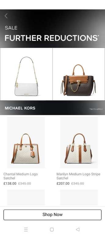 Ruthie Small Signature Logo Satchel Now £135 at Michael Kors | hotukdeals