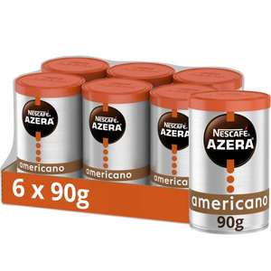 Nescafe Azera Americano Instant Coffee, 90 g (Pack of 6) - £20.79 S&S with 15% Voucher