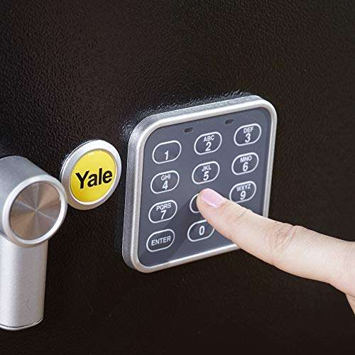 Yale YSV/250/DB1 Medium Value Safe, Digital Keypad, LED Light Indicators, 15mm Steel Locking Bolts, £40 @ Amazon